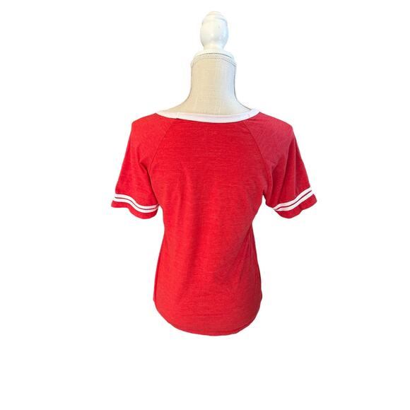 Nebraska Cornhuskers Women V Neck Short Sleeve Shirt. Size Medium - Picture 2 of 5